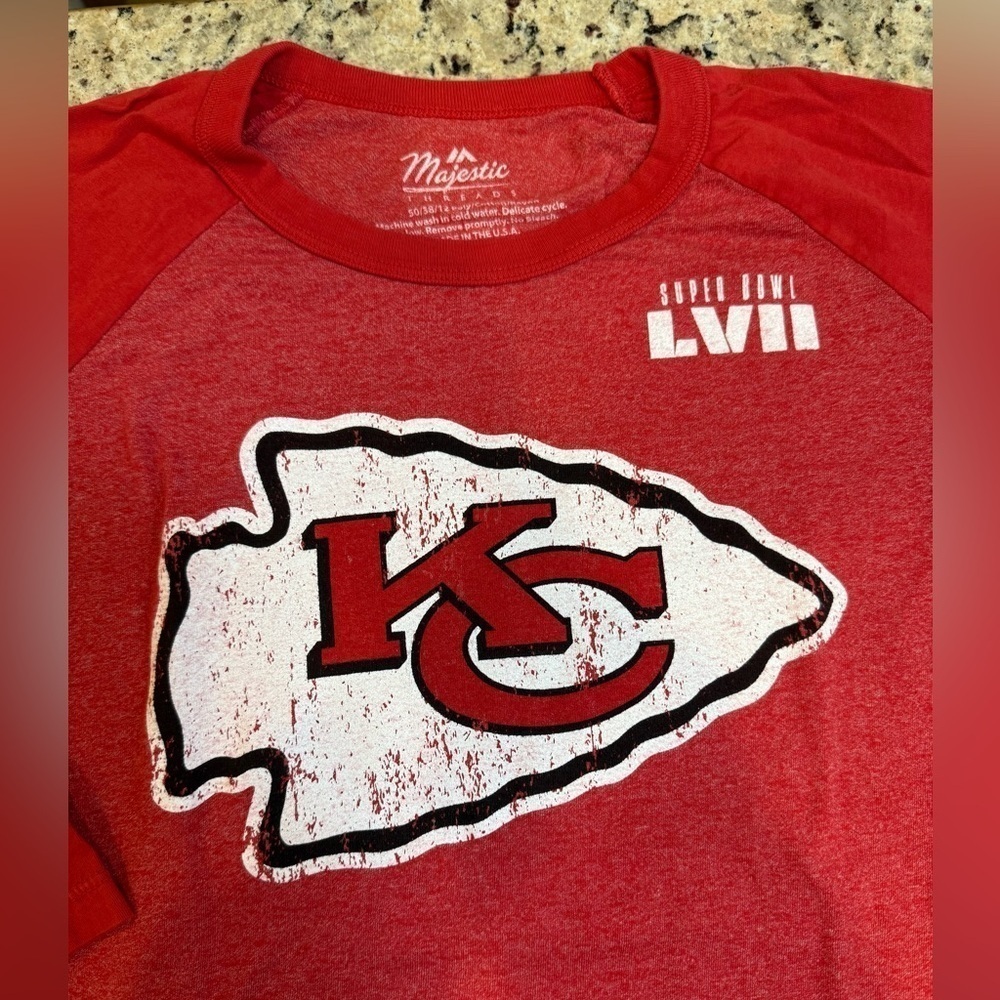 LVII Kansas City Patrick Mahoney SuperBowl Shirt - Picture 3 of 4